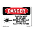 thumbnail image 1 of OSHA Danger Sign - Class IIIa Laser Do Not Look Into Beam |  Aluminum Sign | Protect Your Business, Construction Site, Shop Area |  Made in The USA, 1 of 6