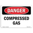 thumbnail image 1 of OSHA Danger Sign - Compressed Gas |  Aluminum Sign | Protect Your Business, Construction Site, Warehouse & Shop Area |  Made in The USA, 1 of 6