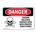 thumbnail image 1 of OSHA Danger Sign - Cyanide Solution |  Aluminum Sign | Protect Your Business, Construction Site, Warehouse & Shop Area |  Made in The USA, 1 of 6