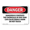 thumbnail image 1 of OSHA Danger Sign - Dangerous Contents The Chemicals |  Aluminum Sign | Protect Your Business, Construction Site, Warehouse & Shop Area |  Made in The USA, 1 of 6