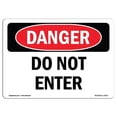 thumbnail image 1 of OSHA Danger Sign - Do Not Enter |  Aluminum Sign | Protect Your Business, Construction Site, Warehouse & Shop Area |  Made in The USA, 1 of 6