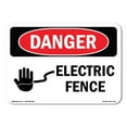 thumbnail image 1 of SignMission OS-DS-A-1218-L-1191 12 x 18 in. OSHA Danger Sign - Electric Fence, 1 of 6