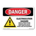 thumbnail image 1 of OSHA Danger Sign - Electrocution Hazard Crane |  Aluminum Sign | Protect Your Business, Construction Site, Warehouse & Shop Area |  Made in The USA, 1 of 6