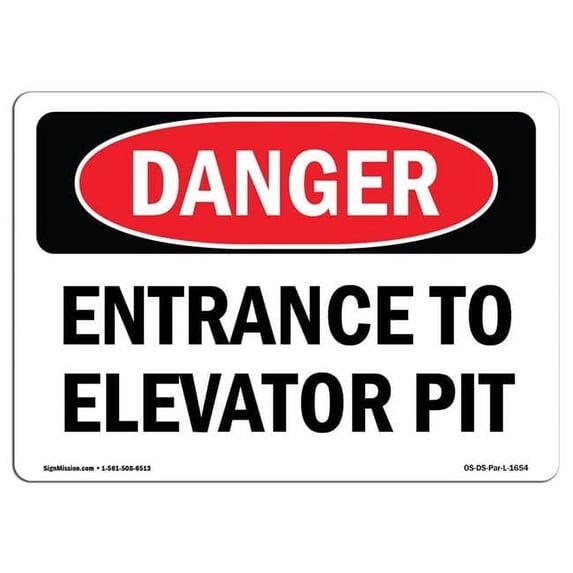 OSHA Danger Sign - Keep Out Open Shaft | Aluminum Sign | Protect Your Business, Construction Site, Warehouse & Shop Area | Made in The USA