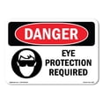 thumbnail image 1 of OSHA Danger Sign - Eye Protection Required |  Aluminum Sign | Protect Your Business, Construction Site, Warehouse & Shop Area |  Made in The USA, 1 of 6