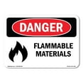 thumbnail image 1 of OSHA Danger Sign - Flammable Materials |  Aluminum Sign | Protect Your Business, Construction Site, Warehouse & Shop Area |  Made in The USA, 1 of 6