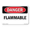thumbnail image 1 of SignMission OS-DS-A-1218-L-1787 12 x 18 in. OSHA Danger Sign - Flammable, 1 of 6