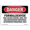 thumbnail image 1 of SignMission OS-DS-A-1218-L-1904 12 x 18 in. OSHA Danger Sign - Formaldehyde May Cause Cancer, 1 of 6