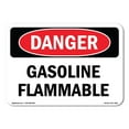 thumbnail image 1 of OSHA Danger Sign - Gasoline Flammable |  Aluminum Sign | Protect Your Business, Construction Site, Warehouse & Shop Area |  Made in The USA, 1 of 6