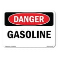 thumbnail image 1 of OSHA Danger Sign - Gasoline |  Aluminum Sign | Protect Your Business, Construction Site, Warehouse & Shop Area |  Made in The USA, 1 of 6