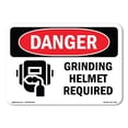 thumbnail image 1 of OSHA Danger Sign - Grinding Helmet Required |  Aluminum Sign | Protect Your Business, Construction Site, Warehouse & Shop Area |  Made in The USA, 1 of 6