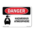 thumbnail image 1 of OSHA Danger Sign - Hazardous ATMosphere |  Aluminum Sign | Protect Your Business, Construction Site, Warehouse & Shop Area |  Made in The USA, 1 of 6