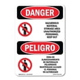 thumbnail image 1 of SignMission OS-DS-A-1218-VS-1314 12 x 18 in. OSHA Danger Sign - Hazardous Material Storage Area Bilingual, 1 of 6