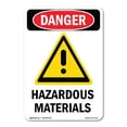 thumbnail image 1 of OSHA Danger Sign -  Hazardous Materials |  Aluminum Sign | Protect Your Business, Construction Site, Warehouse & Shop Area |  Made in The USA, 1 of 6
