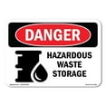 thumbnail image 1 of OSHA Danger Sign - Hazardous Waste Storage |  Aluminum Sign | Protect Your Business, Construction Site, Warehouse & Shop Area |  Made in The USA, 1 of 6