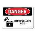 thumbnail image 1 of OSHA Danger Sign - Hydrochloric Acid |  Aluminum Sign | Protect Your Business, Construction Site, Warehouse & Shop Area |  Made in The USA, 1 of 6