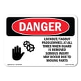 thumbnail image 1 of OSHA Danger Sign - LockoutTagout Paddlewheel At |  Aluminum Sign | Protect Your Business, Construction Site, Warehouse & Shop Area |  Made in The USA, 1 of 6