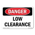 thumbnail image 1 of OSHA Danger Sign - Low Clearance |  Aluminum Sign | Protect Your Business, Construction Site, Warehouse & Shop Area |  Made in The USA, 1 of 6