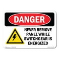 thumbnail image 1 of OSHA Danger Sign - Never Remove Panel |  Aluminum Sign | Protect Your Business, Construction Site, Warehouse & Shop Area |  Made in The USA, 1 of 6
