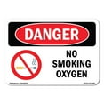thumbnail image 1 of OSHA Danger Sign - No Smoking Oxygen |  Aluminum Sign | Protect Your Business, Construction Site, Warehouse & Shop Area |  Made in The USA, 1 of 6