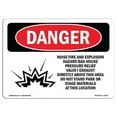thumbnail image 1 of SignMission OS-DS-A-1218-L-2322 12 x 18 in. OSHA Danger Sign - Noise Fire & Explosion Hazard, 1 of 6