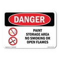 thumbnail image 1 of SignMission OS-DS-A-1218-L-1516 12 x 18 in. OSHA Danger Sign - Paint Storage Area No Smoking or Open Flames, 1 of 6