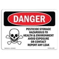 thumbnail image 1 of OSHA Danger Sign - Pesticide Storage Hazardous |  Aluminum Sign | Protect Your Business, Construction Site, Warehouse & Shop Area |  Made in The USA, 1 of 6