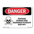 thumbnail image 1 of SignMission OS-DS-A-1218-L-1975 12 x 18 in. OSHA Danger Sign - Pesticide Storage Tank Hazardous, 1 of 6