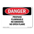 thumbnail image 1 of OSHA Danger Sign - Propane Flammable No Smoking No Open Flame |  Aluminum Sign | Protect Your Business, Construction Site, Shop Area |  Made in The USA, 1 of 6