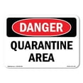 thumbnail image 1 of OSHA Danger Sign - Quarantine Area |  Aluminum Sign | Protect Your Business, Construction Site, Warehouse & Shop Area |  Made in The USA, 1 of 6