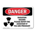 thumbnail image 1 of OSHA Danger Sign - Radiation Hazard Please Notify |  Aluminum Sign | Protect Your Business, Construction Site, Warehouse & Shop Area |  Made in The USA, 1 of 6