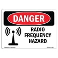 thumbnail image 1 of OSHA Danger Sign - Radio Frequency Hazard |  Aluminum Sign | Protect Your Business, Construction Site, Warehouse & Shop Area |  Made in The USA, 1 of 6