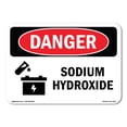 thumbnail image 1 of OSHA Danger Sign - Sodium Hydroxide |  Aluminum Sign | Protect Your Business, Construction Site, Warehouse & Shop Area |  Made in The USA, 1 of 6