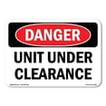 thumbnail image 1 of OSHA Danger Sign - Unit Under Clearance |  Aluminum Sign | Protect Your Business, Construction Site, Warehouse & Shop Area |  Made in The USA, 1 of 6