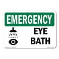 thumbnail image 1 of OSHA EMERGENCY Sign - Eye Bath | Aluminum Sign | Protect Your Business, Construction Site, Warehouse & Shop Area | Made in the USA, 1 of 6