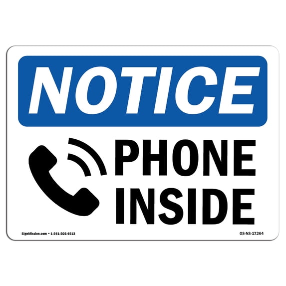 SignMission OS-NS-A-1218-V-10181 12 x 18 in. OSHA Notice Sign - ATM