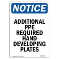 thumbnail image 1 of OSHA Notice Sign - Parking Lot May Be Slippery When Wet Or Icy |  Aluminum Sign | Protect Your Business, Work Site, Warehouse & Shop Area |  Made in the USA, 1 of 6