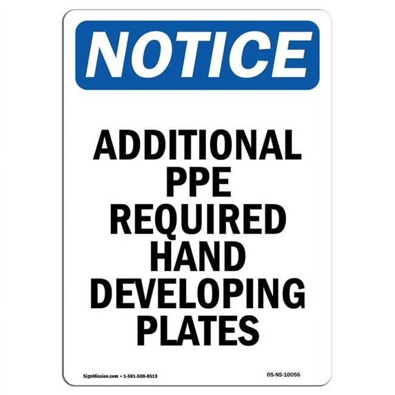 OSHA Notice Sign - Parking Lot May Be Slippery When Wet Or Icy | Aluminum Sign | Protect Your Business, Work Site, Warehouse & Shop Area | Made in the USA