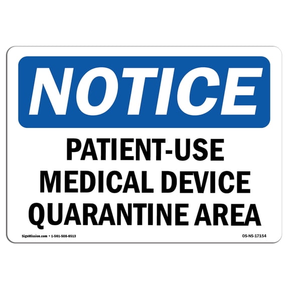 SignMission OS-NS-A-1218-V-10084 12 x 18 in. OSHA Notice Sign - All Applicants Are Screened for Drugs