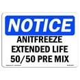 thumbnail image 1 of OSHA Notice Sign - Antifreeze Extended Life 50 50 Pre Mix |  Aluminum Sign | Protect Your Business, Work Site, Warehouse & Shop Area |  Made in the USA, 1 of 6