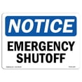 thumbnail image 1 of OSHA Notice Sign - Emergency Shutoff |  Aluminum Sign | Protect Your Business, Construction Site, Warehouse & Shop Area |  Made in the USA, 1 of 6