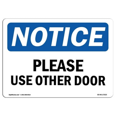 SignMission OS-NS-A-1218-V-10531 12 x 18 in. OSHA Notice Sign - Caving Ground