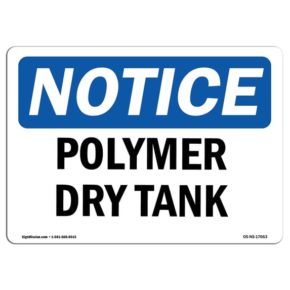 SignMission OS-NS-A-1218-V-10565 12 x 18 in. OSHA Notice Sign - Chemical Splash Hazard