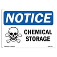 thumbnail image 1 of SignMission OS-NS-A-1218-L-10571 12 x 18 in. OSHA Notice Sign - Chemical Storage, 1 of 6