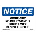 thumbnail image 1 of OSHA Notice Sign - Combination Sprinkler Standpipe Control |  Aluminum Sign | Protect Your Business, Work Site, Warehouse & Shop Area |  Made in the USA, 1 of 6