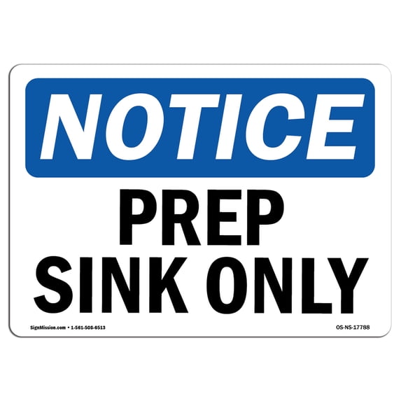 SignMission OS-NS-A-1218-V-10725 12 x 18 in. OSHA Notice Sign - Combustible