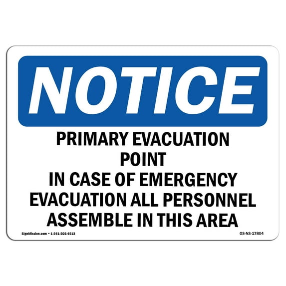 SignMission OS-NS-A-1218-V-10757 12 x 18 in. OSHA Notice Sign - Compressed Natural Gas Emergency