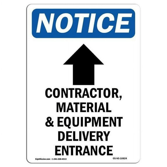 OSHA Notice Sign - Private Property No Hiking No Trespassing | Aluminum Sign | Protect Your Business, Work Site, Warehouse & Shop Area | Made in the USA