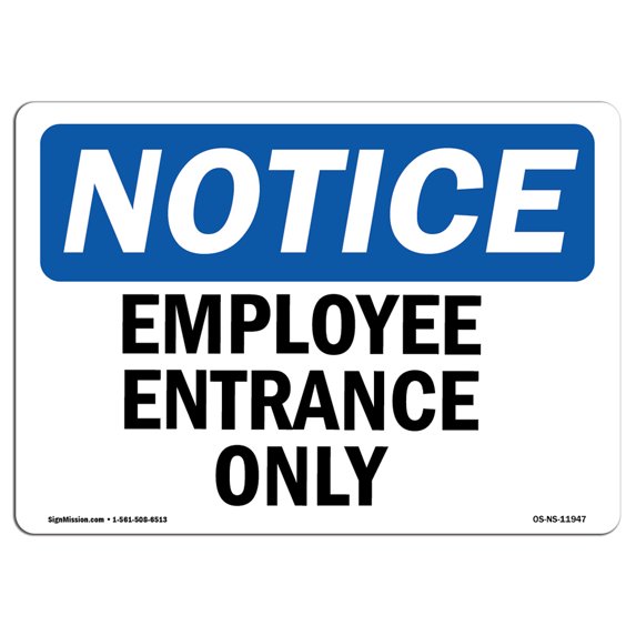 SignMission OS-NS-A-1218-V-15375 12 x 18 in. OSHA Notice Sign - Crane Operations