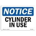 thumbnail image 1 of SignMission OS-NS-A-1218-L-10886 12 x 18 in. OSHA Notice Sign - Cylinder in Use, 1 of 6